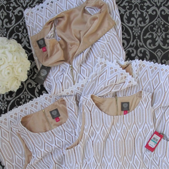 NWT HOST PICK Ivory Lace Cocktail Sheath Dress 14 - Picture 7 of 8